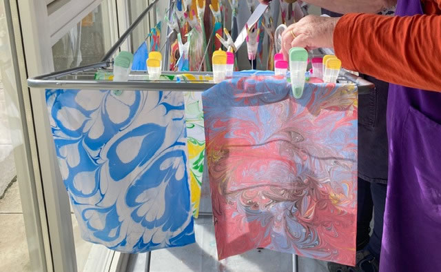 Paper Marbling Workshop with Gillian Byam Shaw